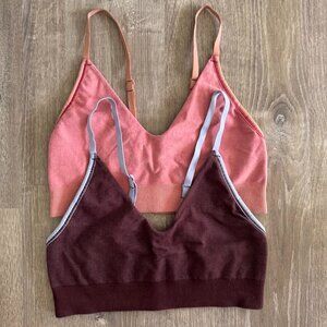 prAna Sports Bra Bundle Pink & Purple | Organic Cotton/Nylon Blend